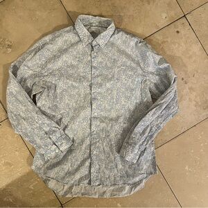 Zara Light Blue Floral Men's Shirt